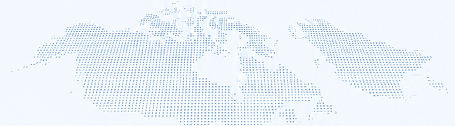 Dotted map of Canada